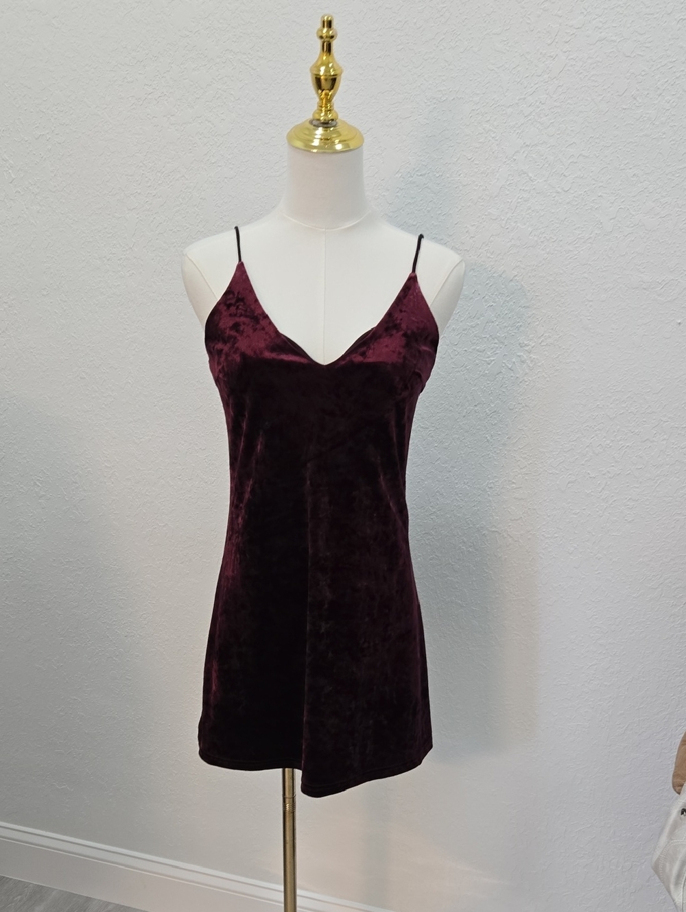 NWT Kendall & Kylie Burgundy V-Neck Slip Dress